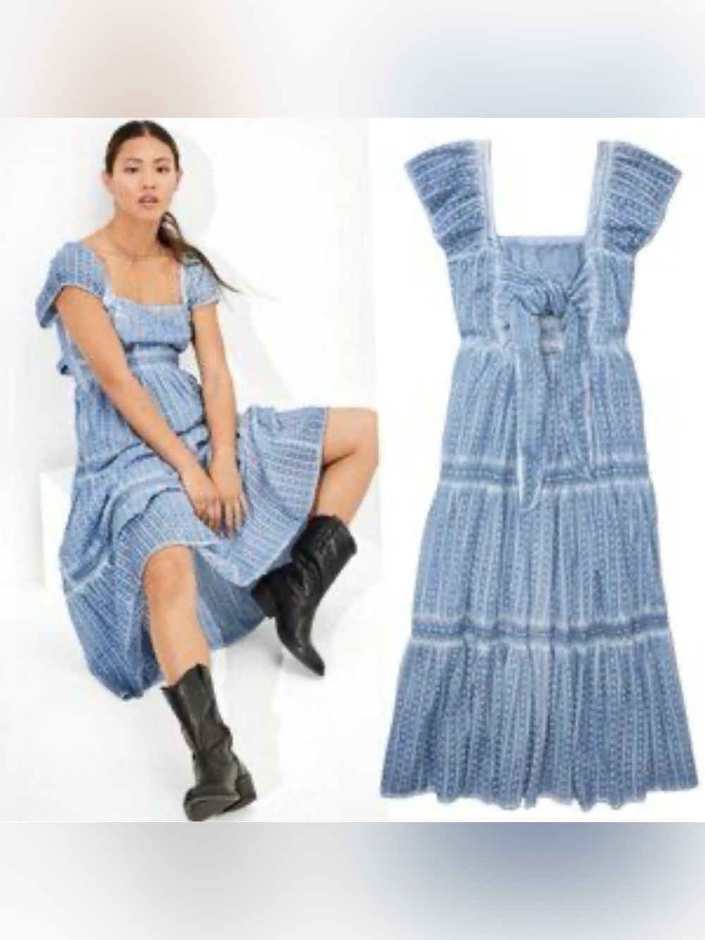 American Eagle Outfitters Light Blue Striped Dress size XL